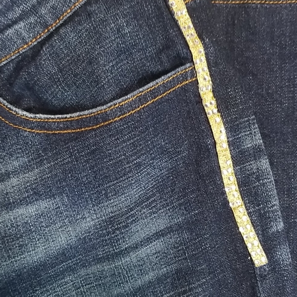 LOT 29 JEANS LOW RISE 30" INCH SPARKLE FRONT - Picture 3 of 8